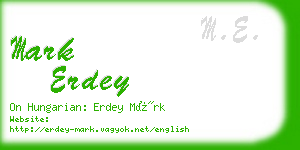 mark erdey business card